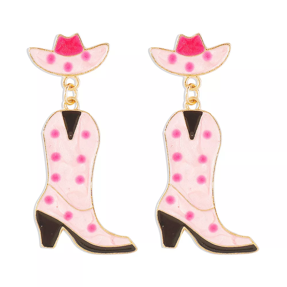 Cowboy Boot Dangle Earrings, image 7