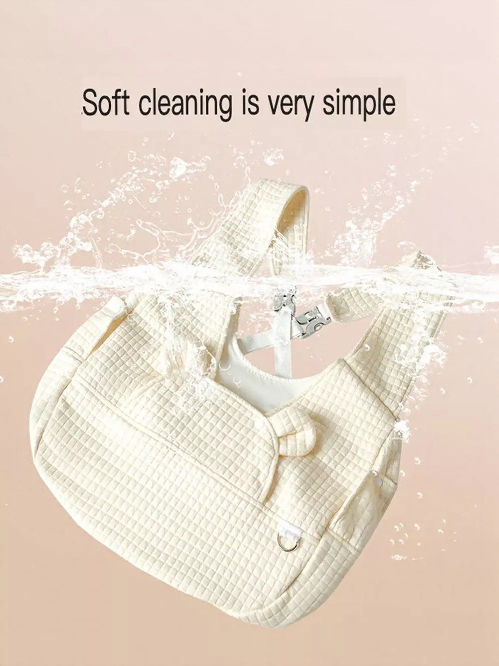 Comfortable Quilted Pet Carrier Sling Bag, image 6