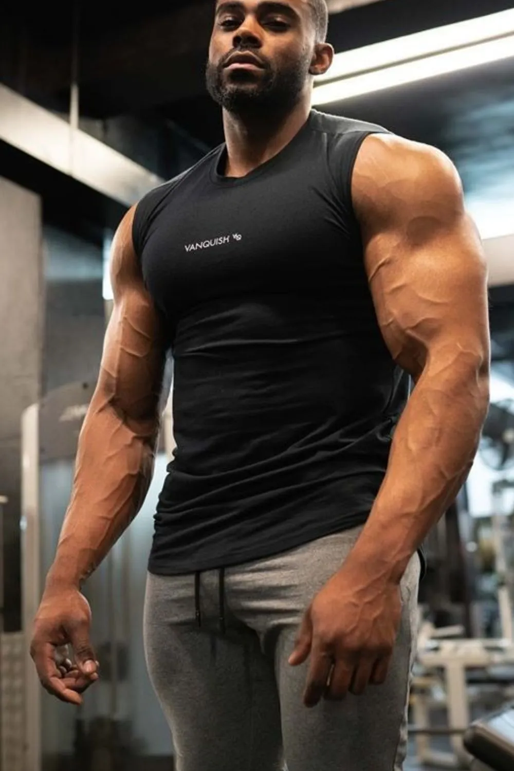 Men's Round Neck Tank, image 2