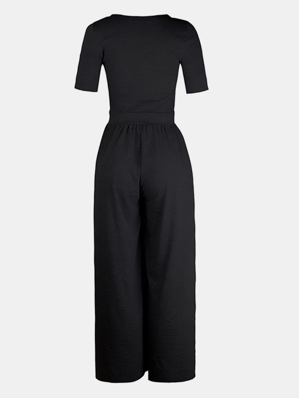 Scoop Neck Short Sleeve Jumpsuit, image 6