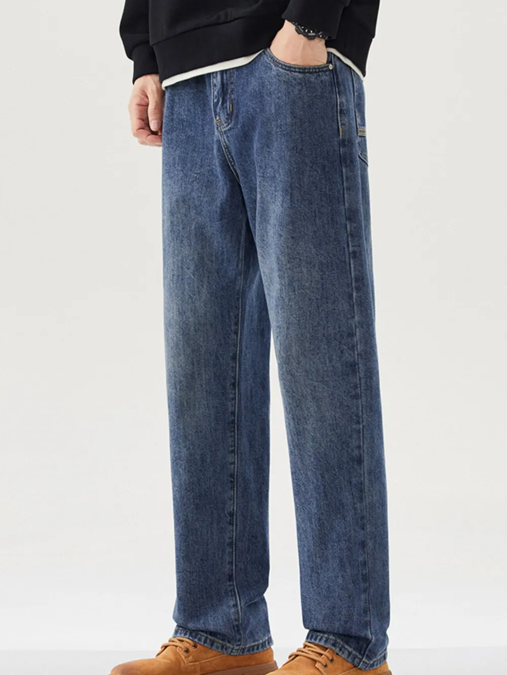 Men's Wide Leg Jeans, image 5