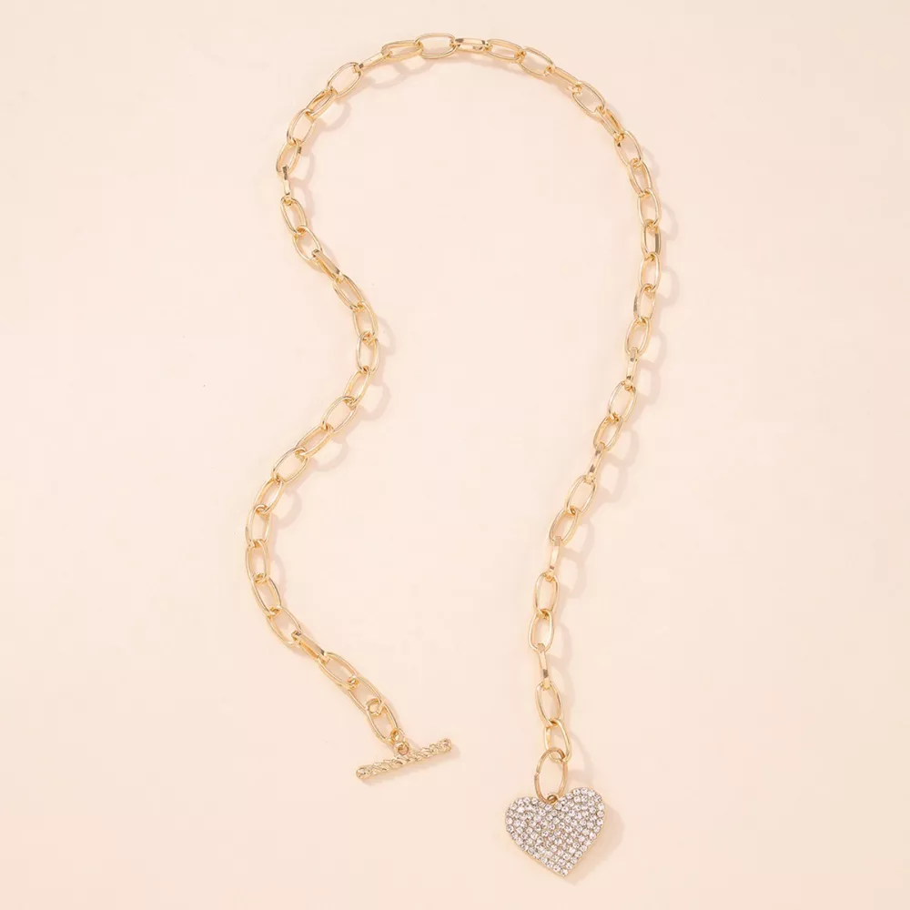 18K Gold-Plated Heart Pendant Necklace, image 3