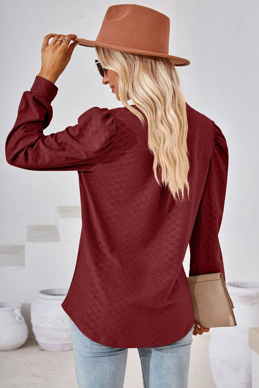 Notched Long Sleeve T-Shirt, image 20