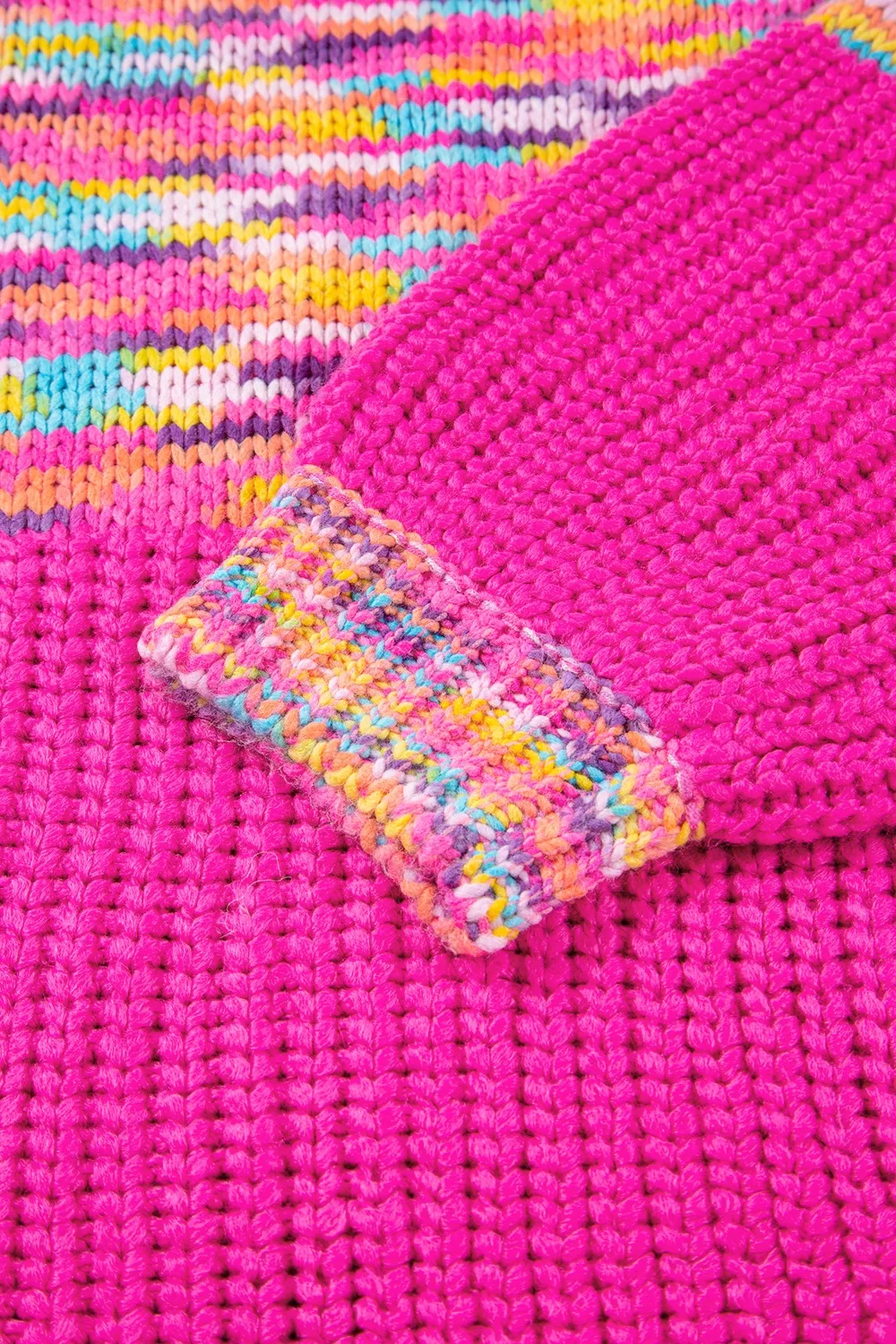 Colorful Knit Crew Neck Sweater, image 10