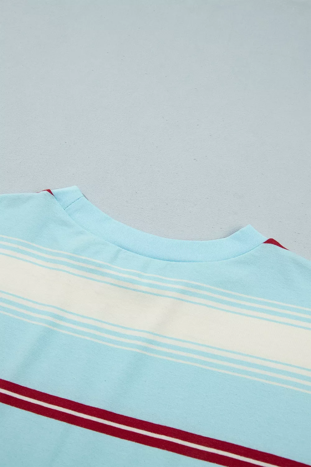 Stripe Casual Striped Patchwork Long Sleeve Loose Pullover Top, image 5