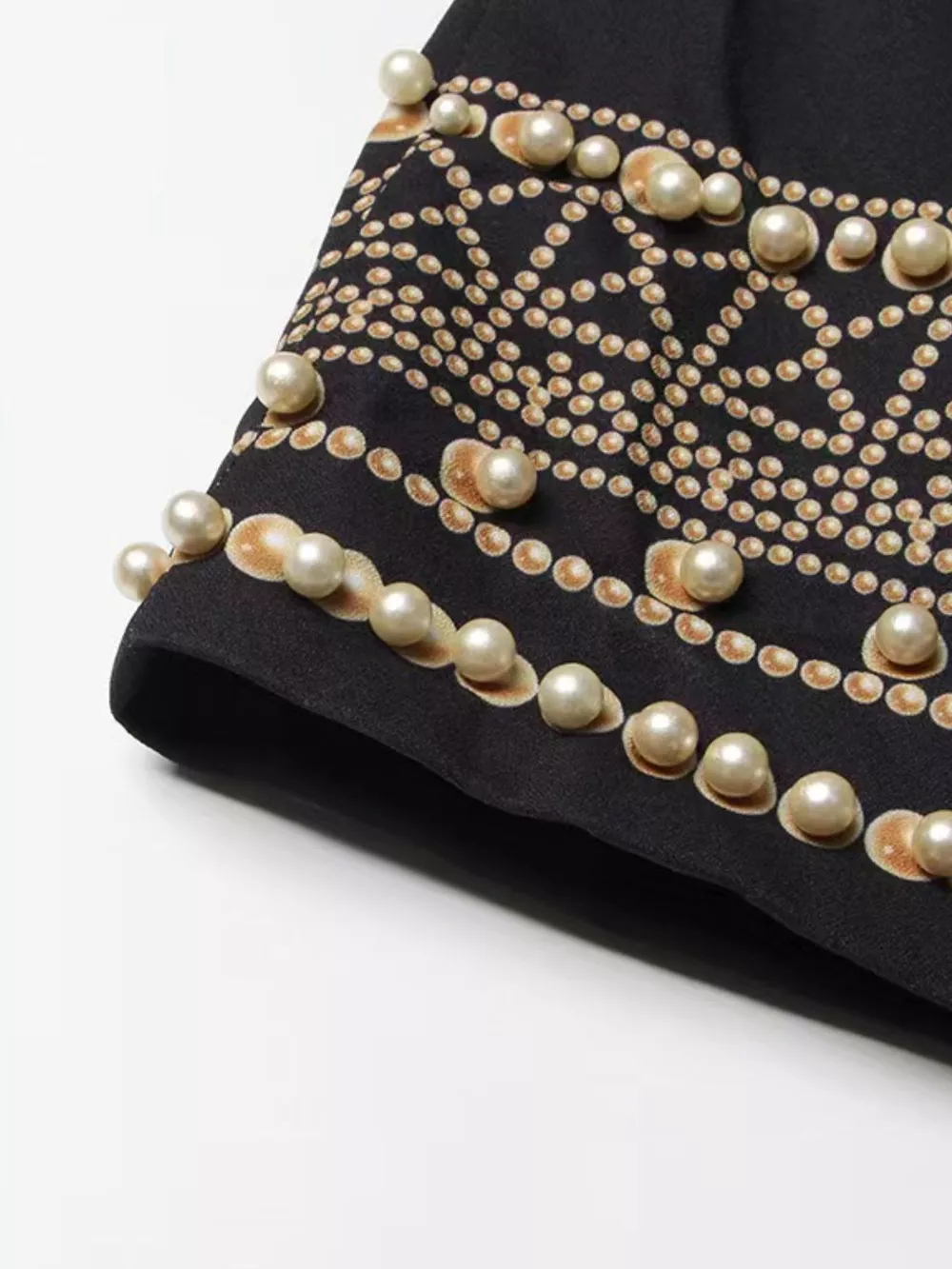 Full Size Embellished Pearl One-Button Blazer Plus Size, image 17