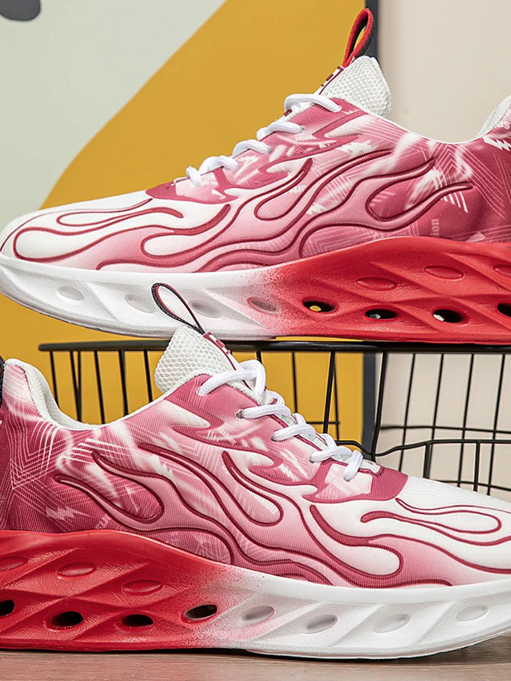Round Toe Lace Up Mesh Athletic, image 13