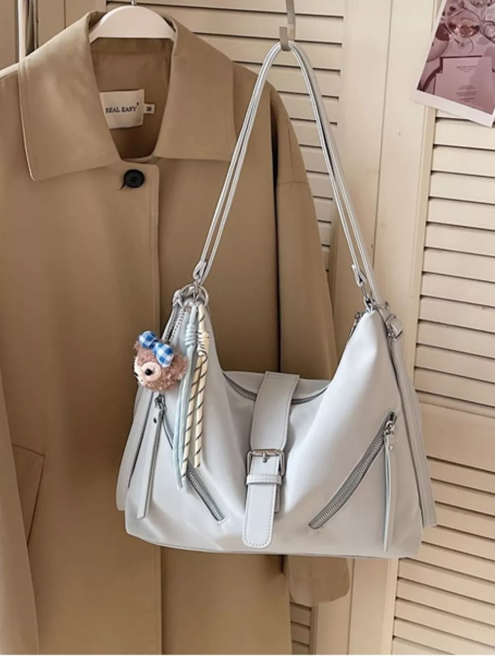 Convertible Buckle Shoulder Bag, image 4