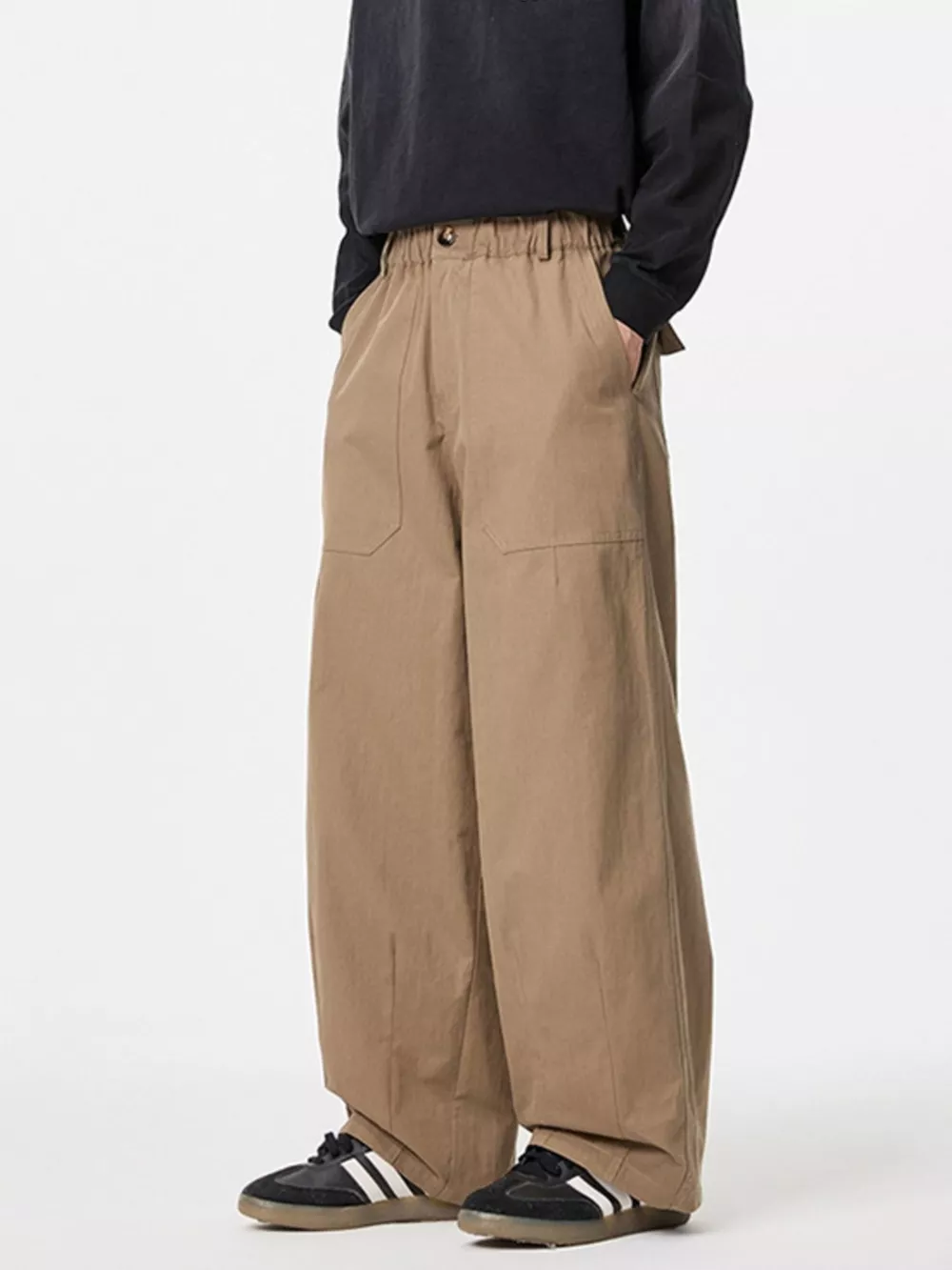 Men's Wide Leg Cargo Pants, image 3