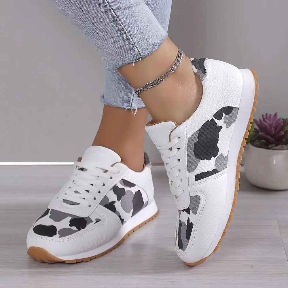 Tied Printed PU Leather Athletic, image 8