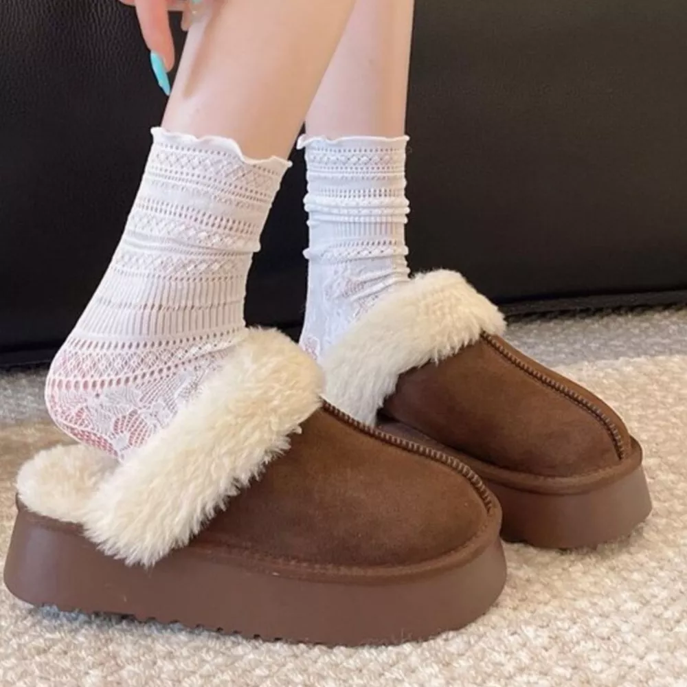 Round Toe Platform Slippers, image 3