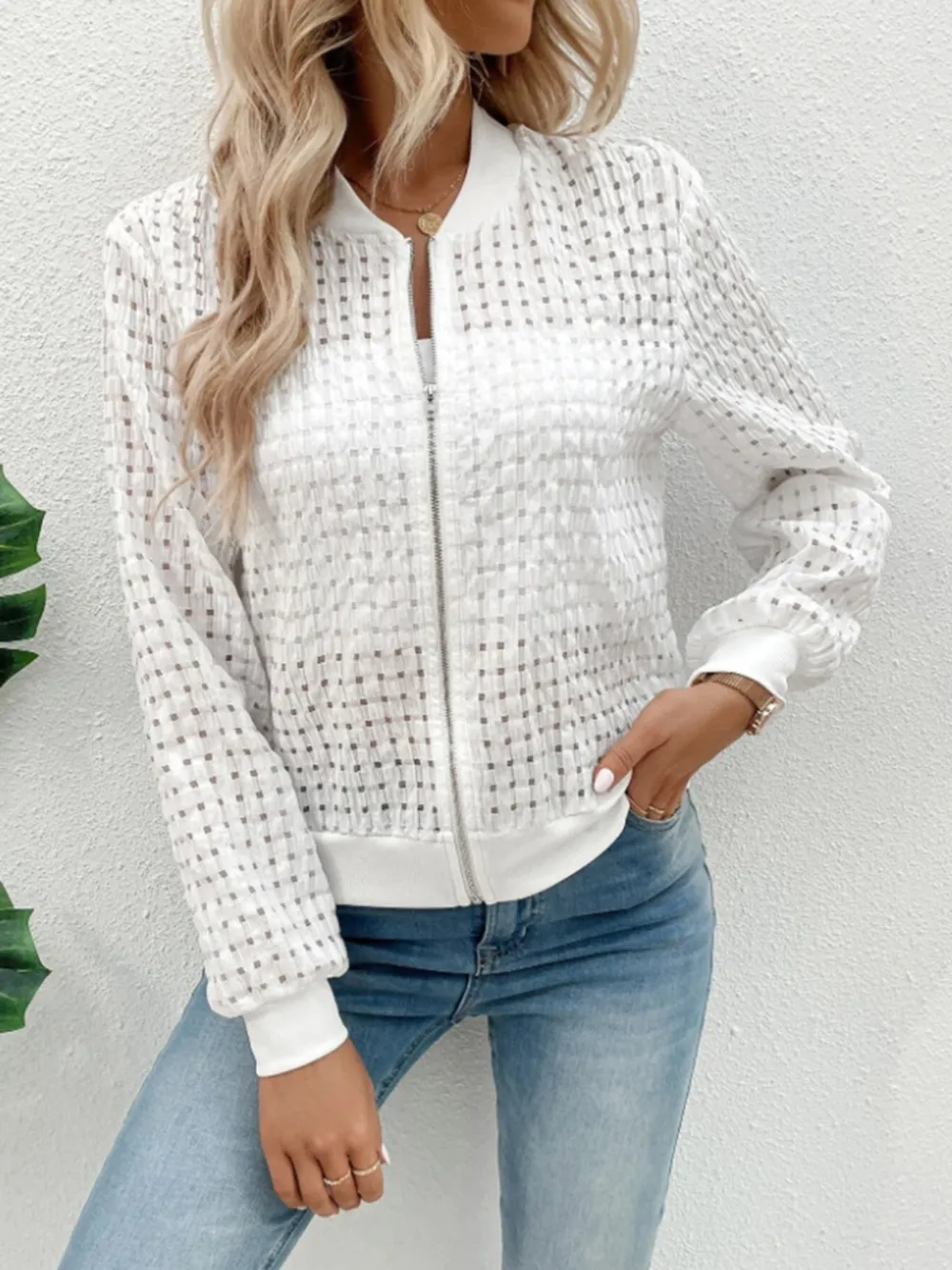 Zip Up Long Sleeve Jacket, image 5