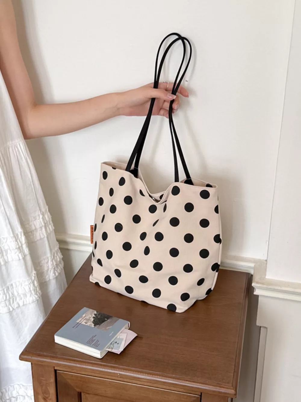 Polka Dot Shoulder Bag