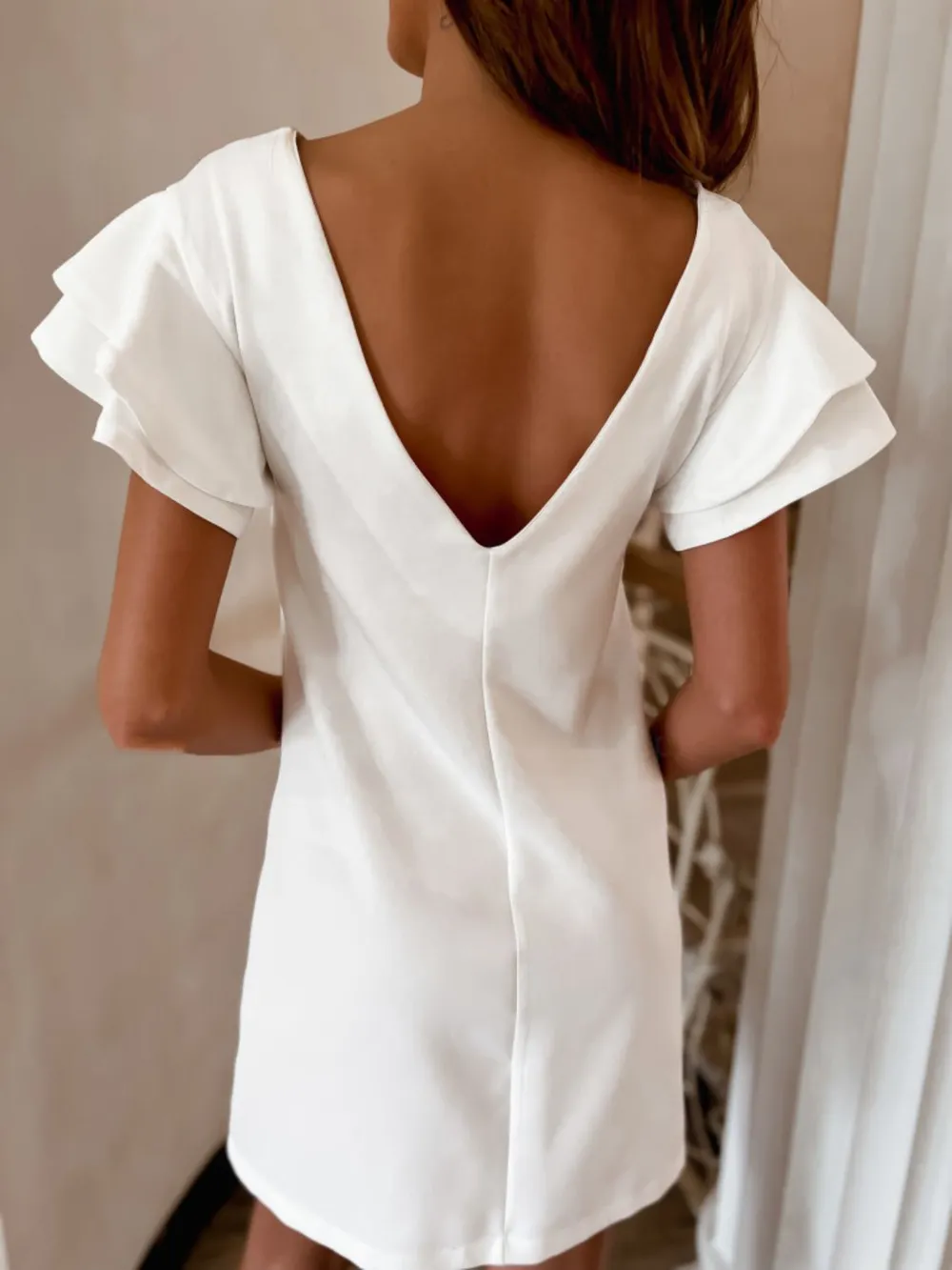 Ruffled Layered Short Sleeve Mini Dress, image 10