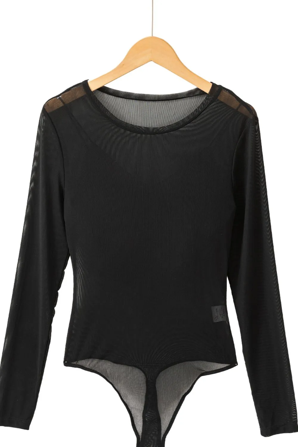 V-Neck Cami and Round Neck Long Sleeve Bodysuit Set, image 9