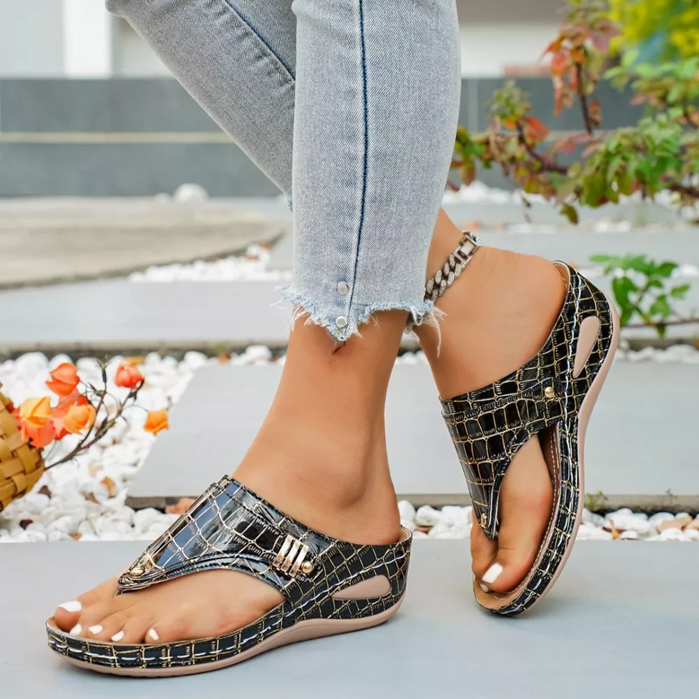 Toe Post Wedge Sandals, image 25