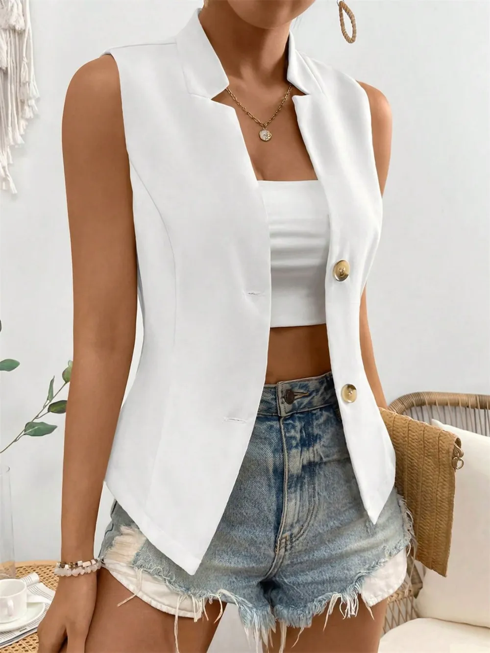 Button Down Vest Coat, image 16