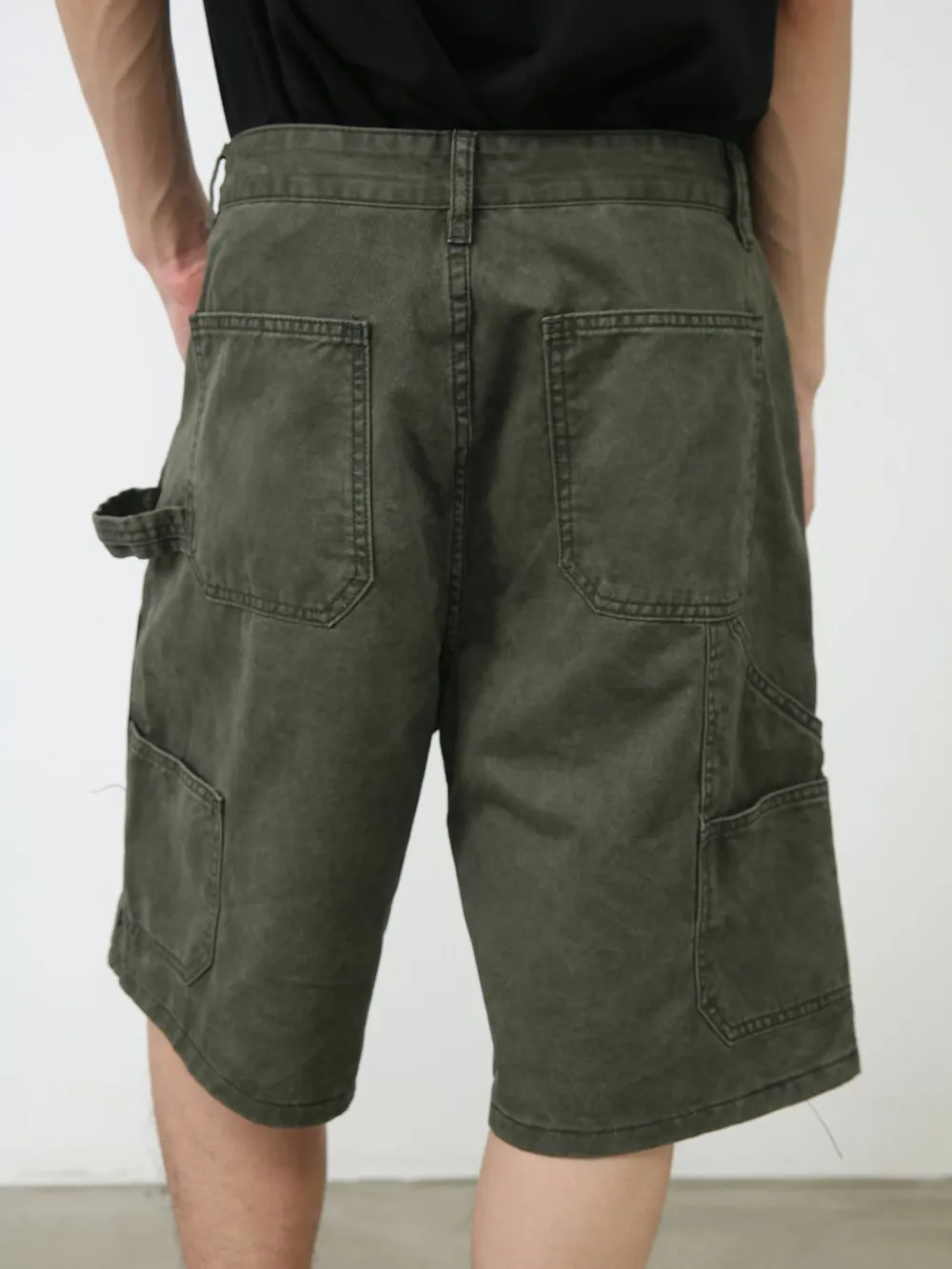 Men's Mid Rise Denim Shorts with Pockets, image 3
