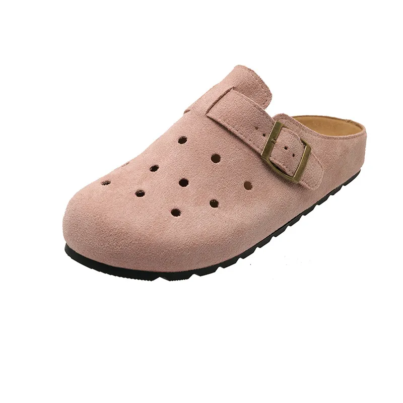Hollow Out Buckle Strap Slip-Ons, image 9