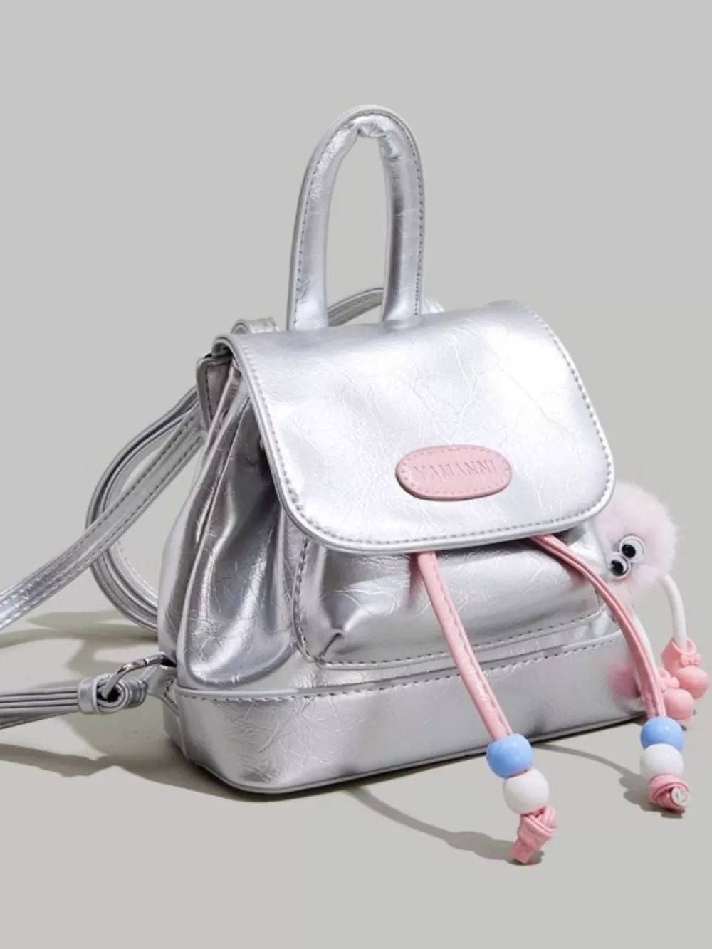 Lightweight Contrast Backpack Bag, image 4