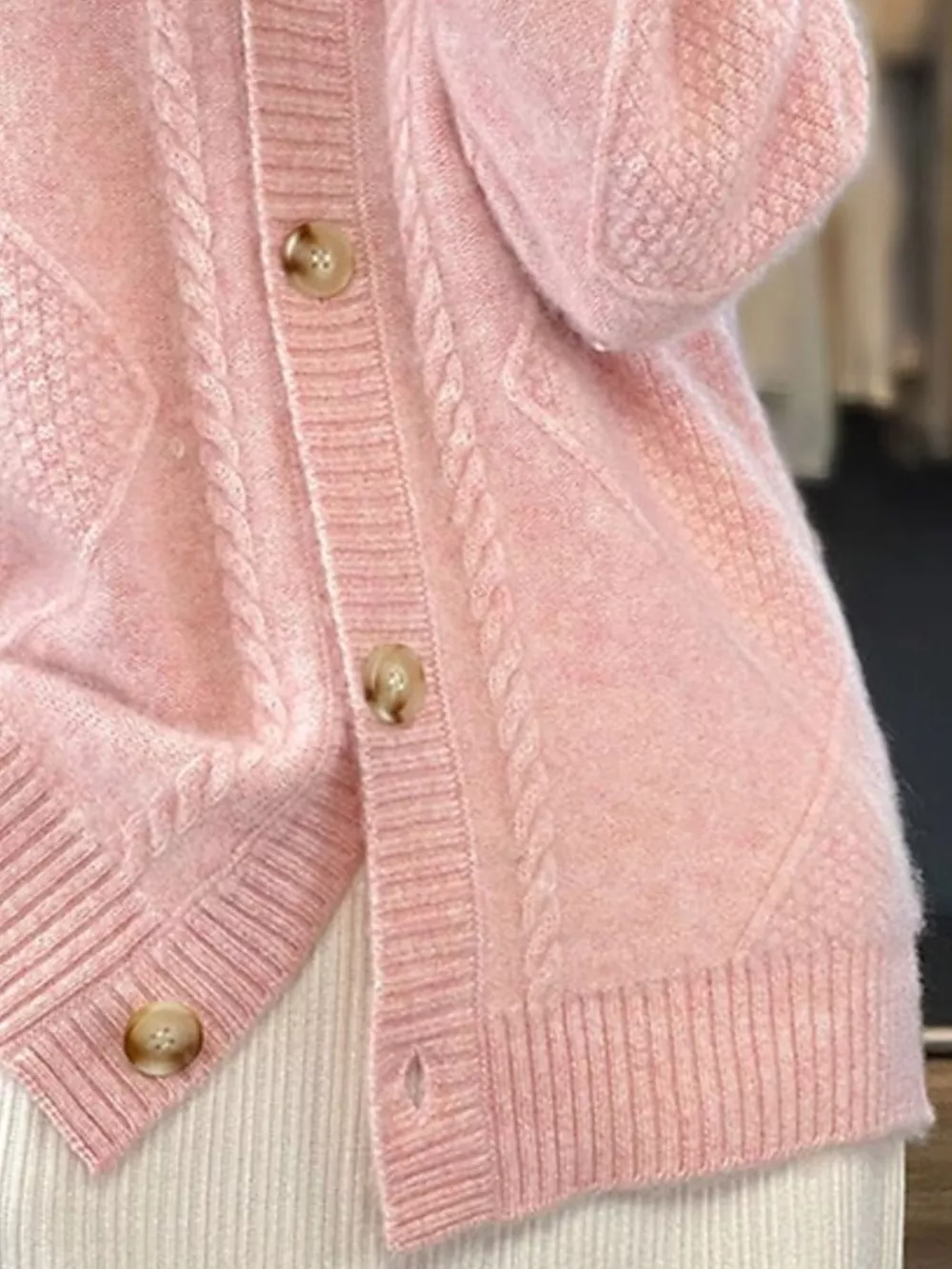 Full Size Textured Knit Button-Down Cardigan Plus Size, image 6