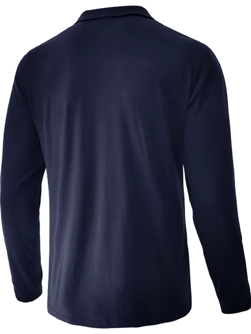 Men's Color Block Long Sleeve Polo Shirt, image 4