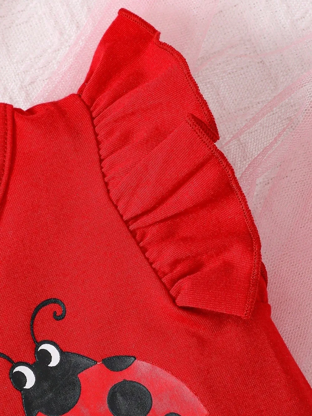Children's Headband, Round Neck Ruffle Sleeve Top and Pants Set, image 6