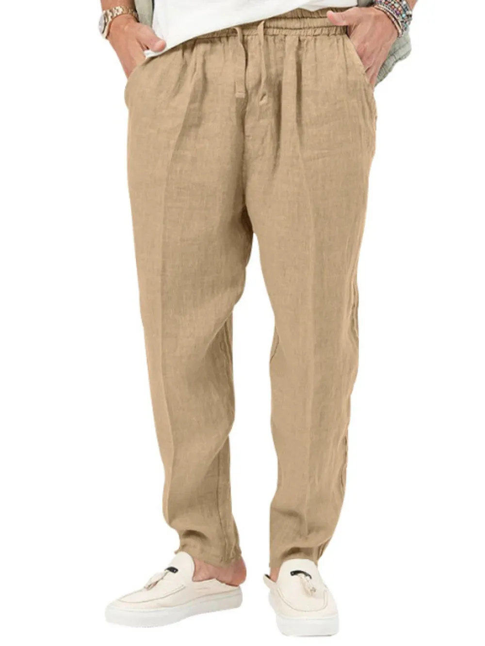 Men's Plus Size Drawstring Pants with Pockets, image 5
