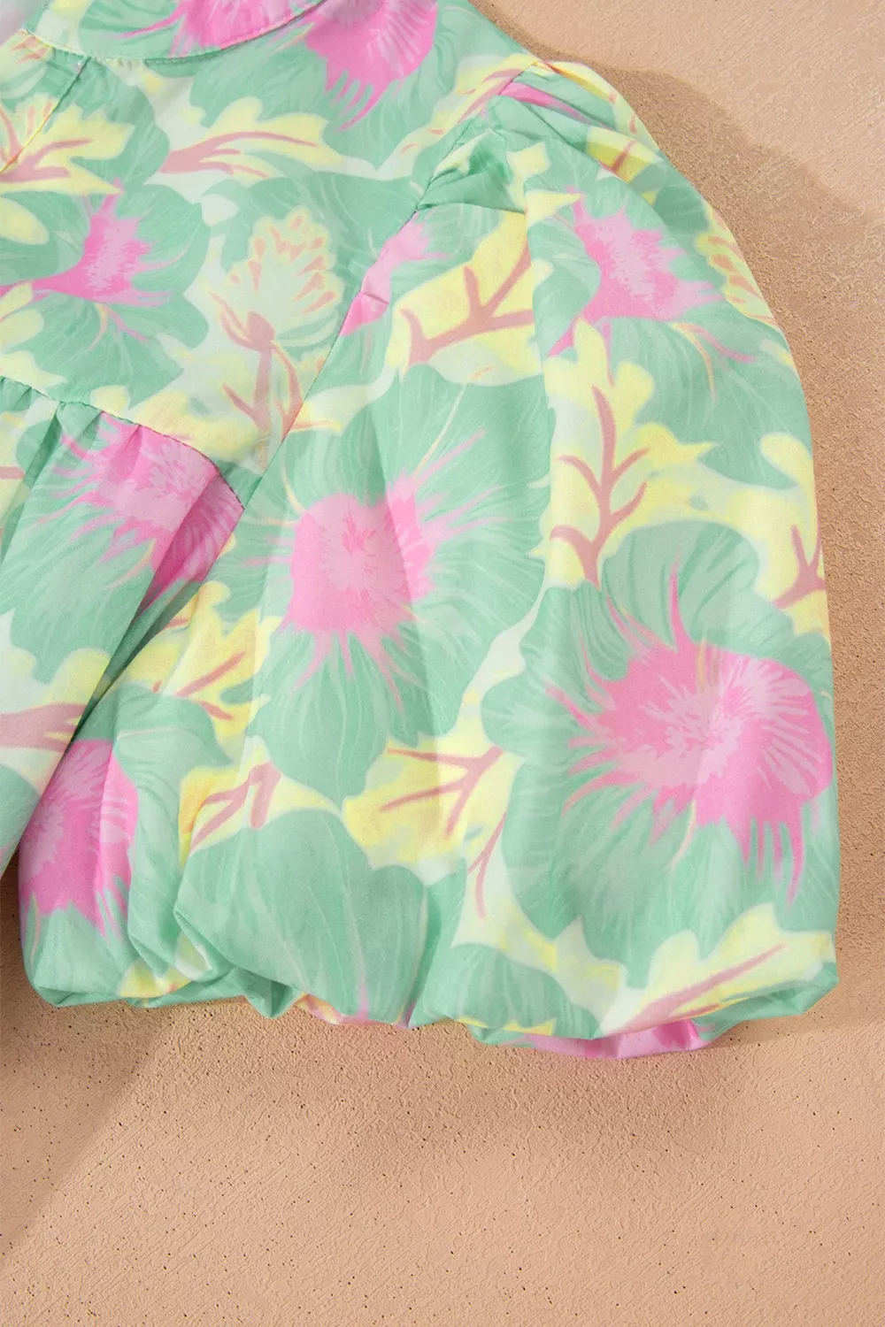 Floral Print Puff Sleeve Blouse, image 6