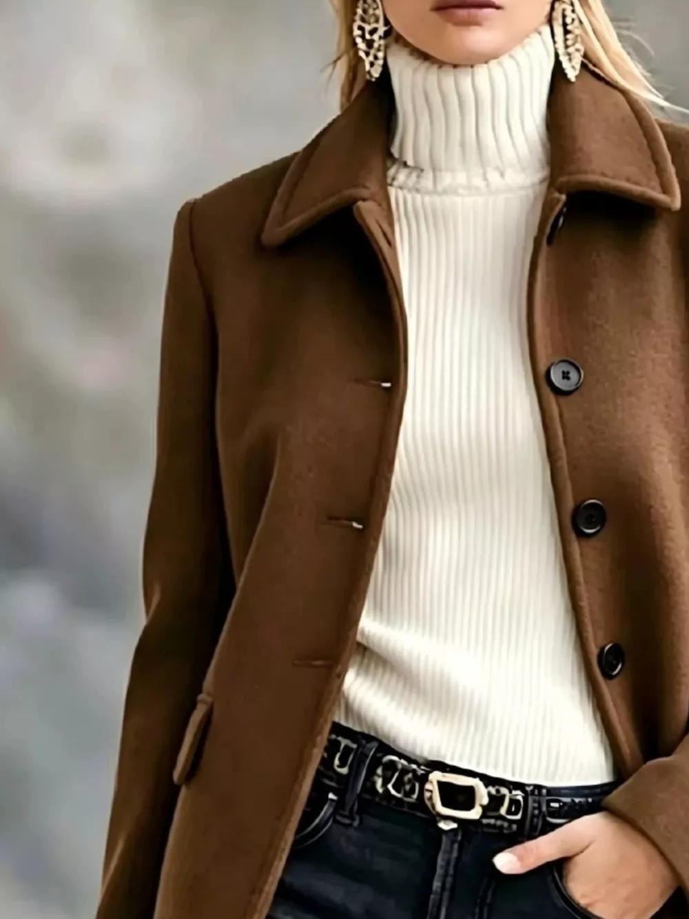 Button Up Longline Coat, image 12