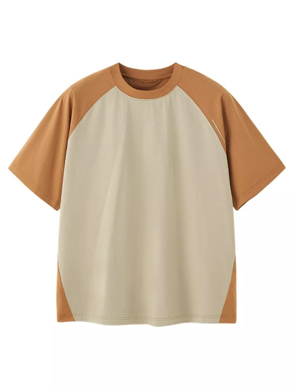 Men's Two-Tone Raglan Sleeve Casual T-Shirt, image 4