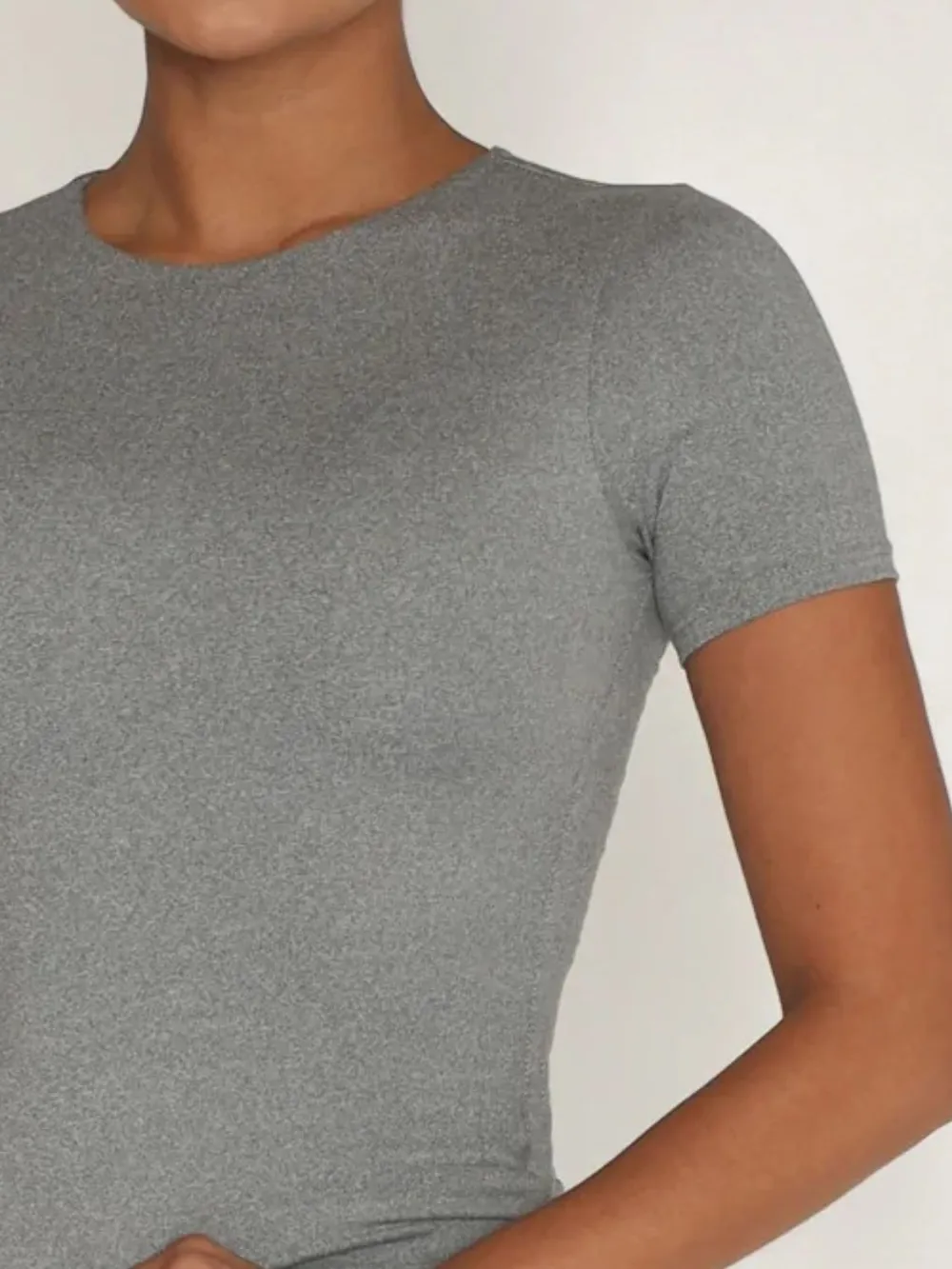Round Neck Short Sleeve Swim Top, image 21