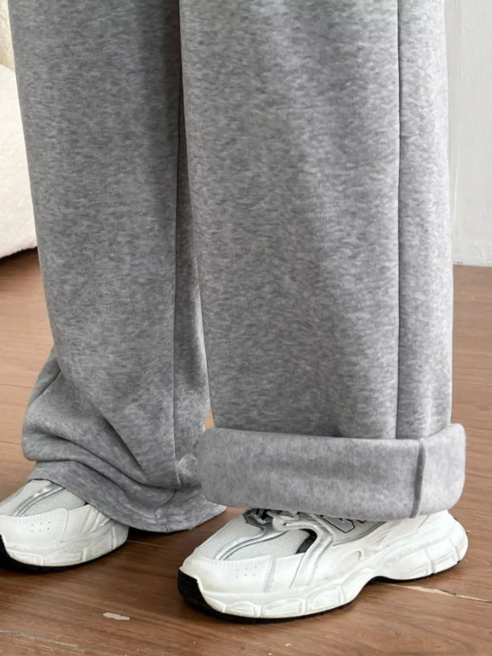 Casual Drawstring High Waist Wide Leg Sweatpants, image 14