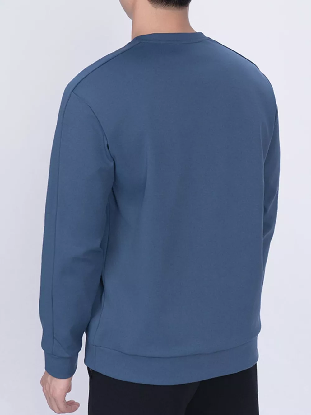 Men's Plus Size Round Neck Long Sleeve Sweatshirt, image 4
