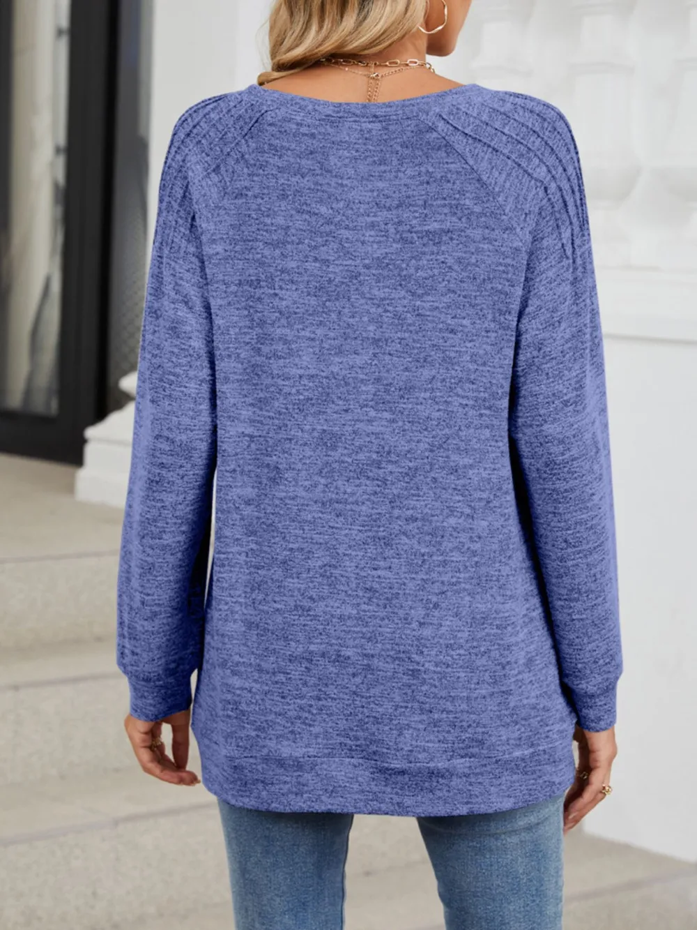 Round Neck Long Sleeve T-Shirt, image 19