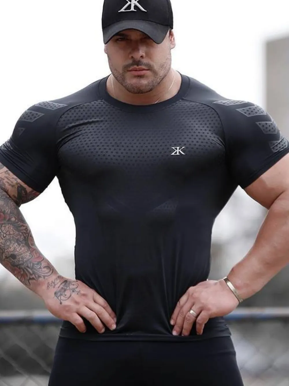 Men's Plus Size Round Neck Short Sleeve T-Shirt, image 3