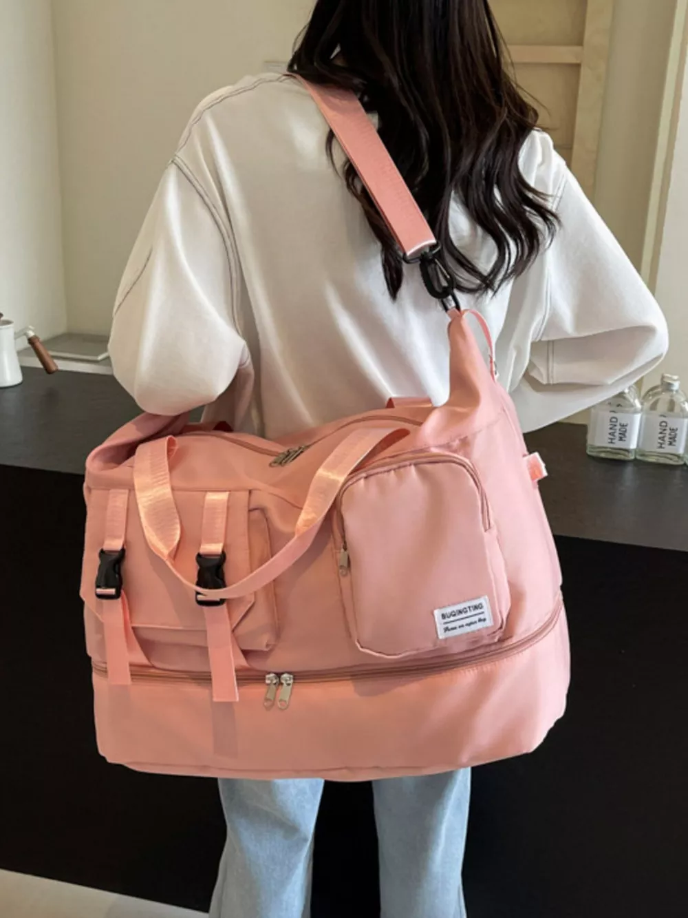 Large Capacity Multi-Pocket Travel Bag, image 8