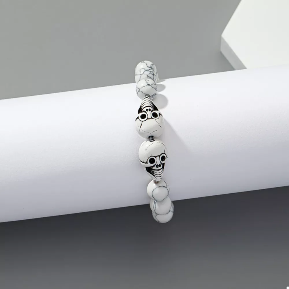 Halloween Skull Beaded Bracelet, image 3