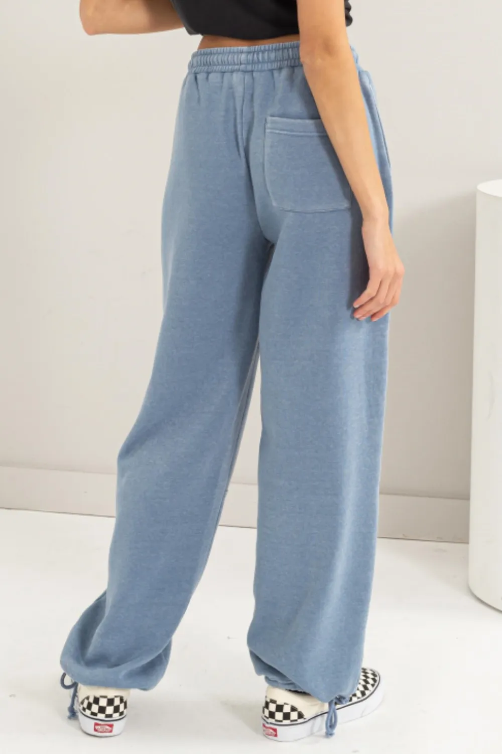 Stitched Design Drawstring Sweatpants, image 2