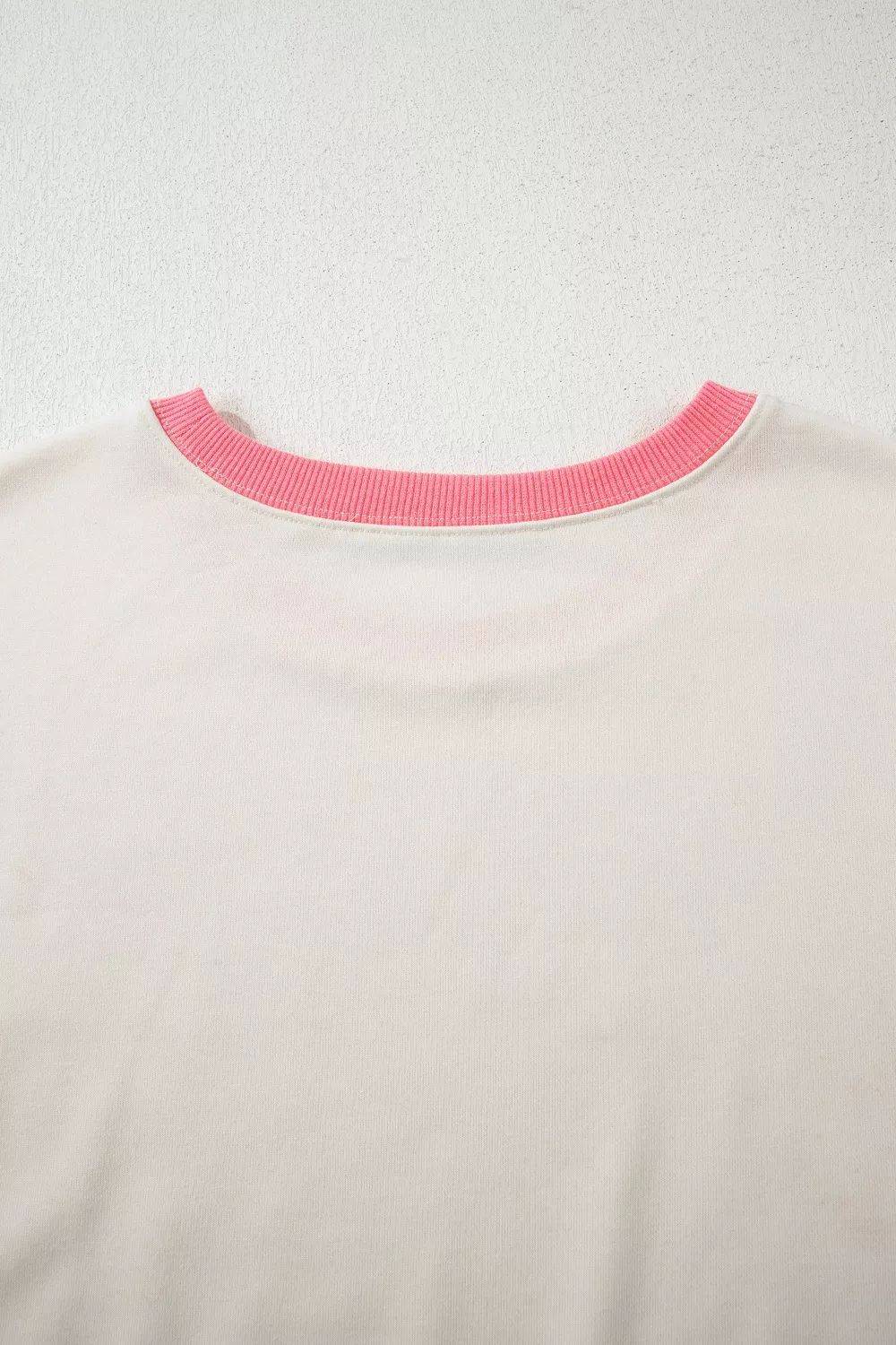 Color Block Striped Patchwork Dolman Slit Sweatshirt, image 8
