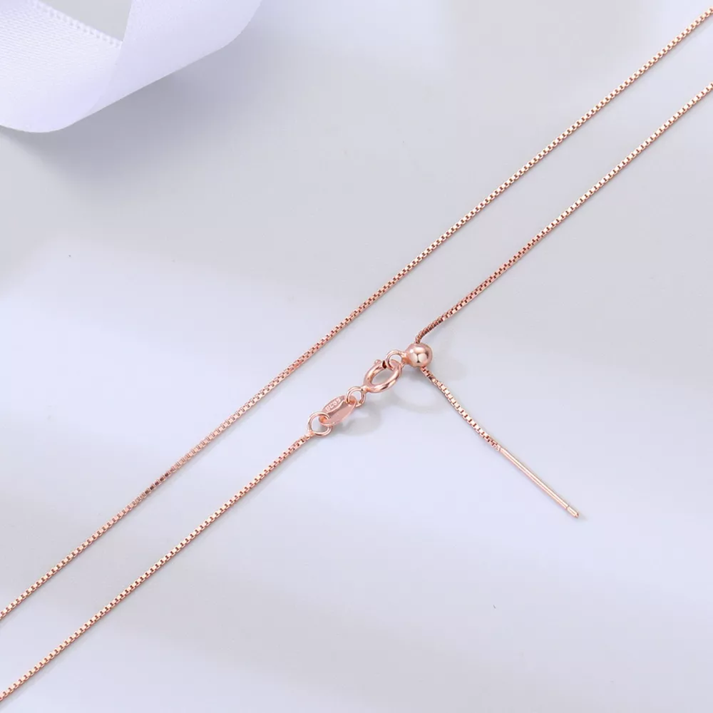 925 Sterling Silver Chain Adjustable Necklace