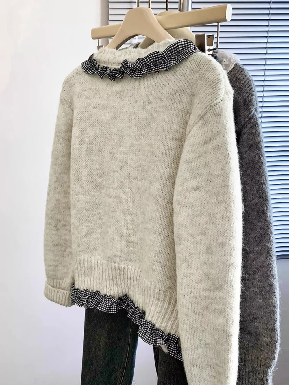Ruffle Trim Button Up Cardigan, image 6