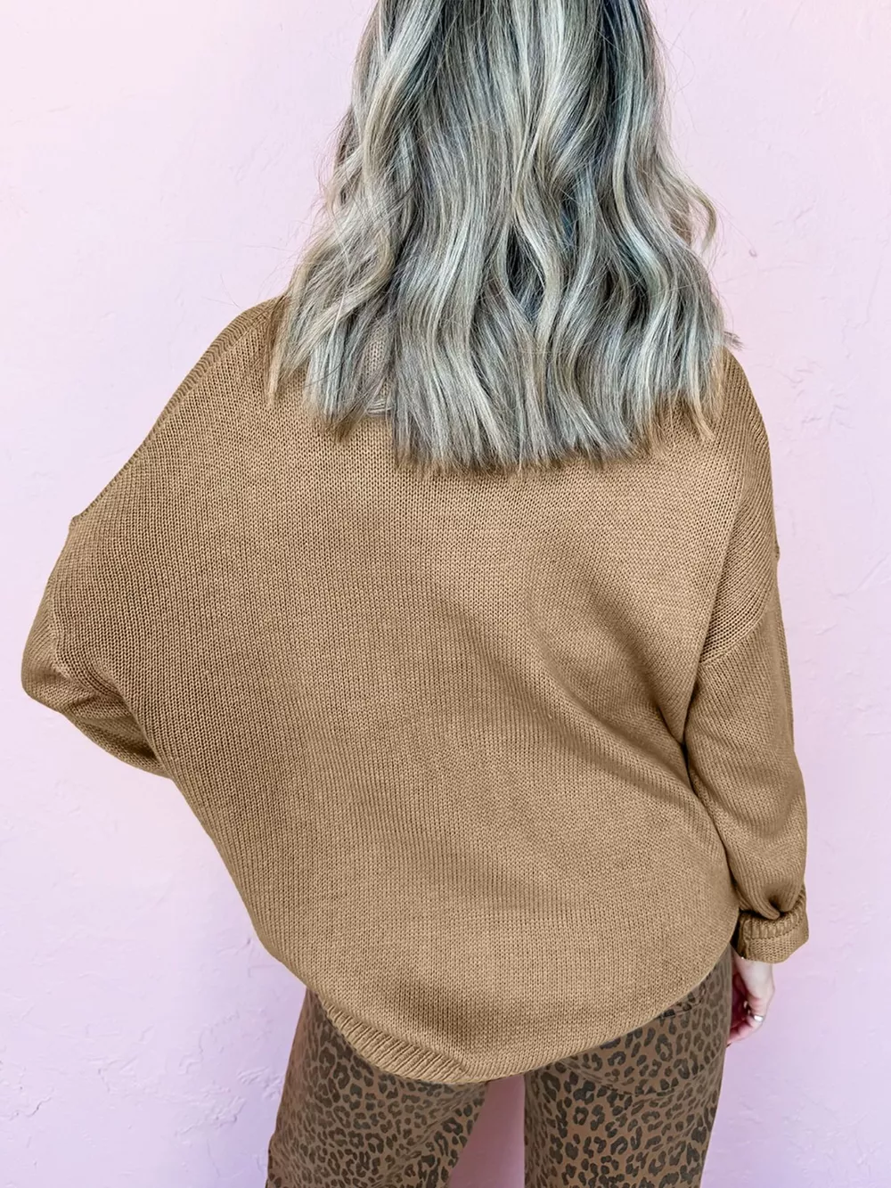 Merry Colorful Dot Detail Christmas Dolman Sweater, image 4