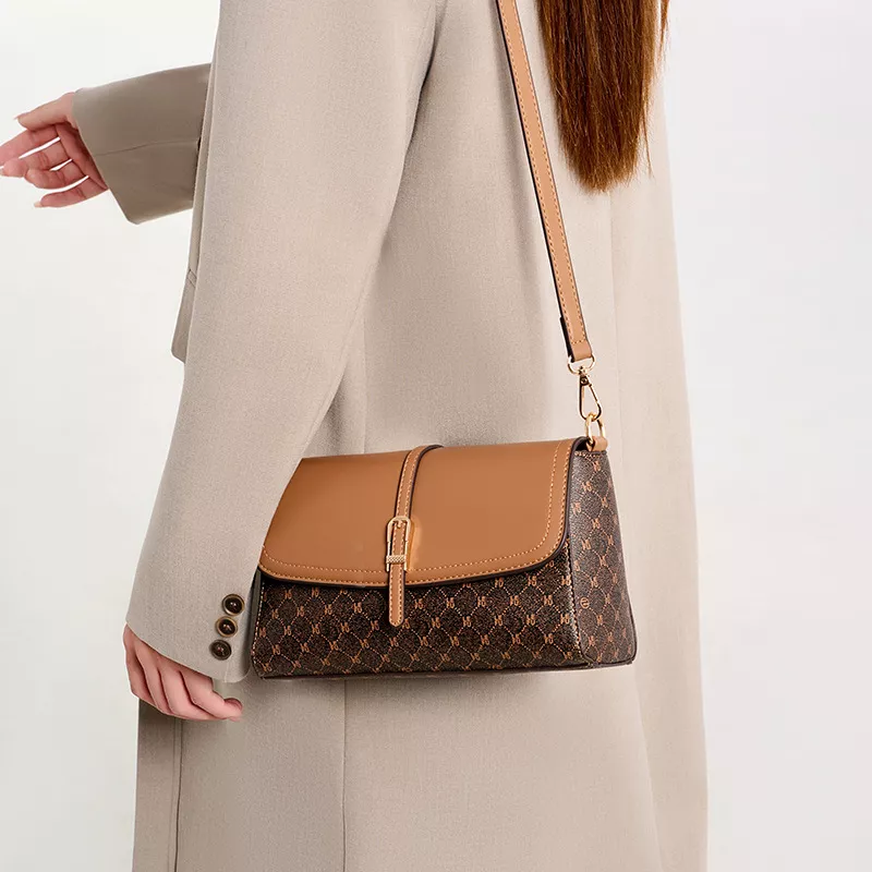 Adjustable Strap Flap Crossbody Bag
