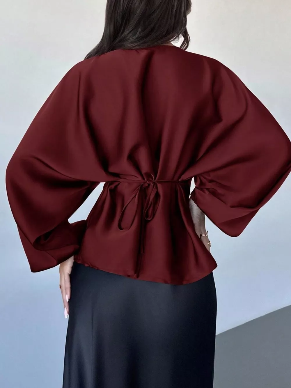 Polka Dot Round Neck Blouse, image 13