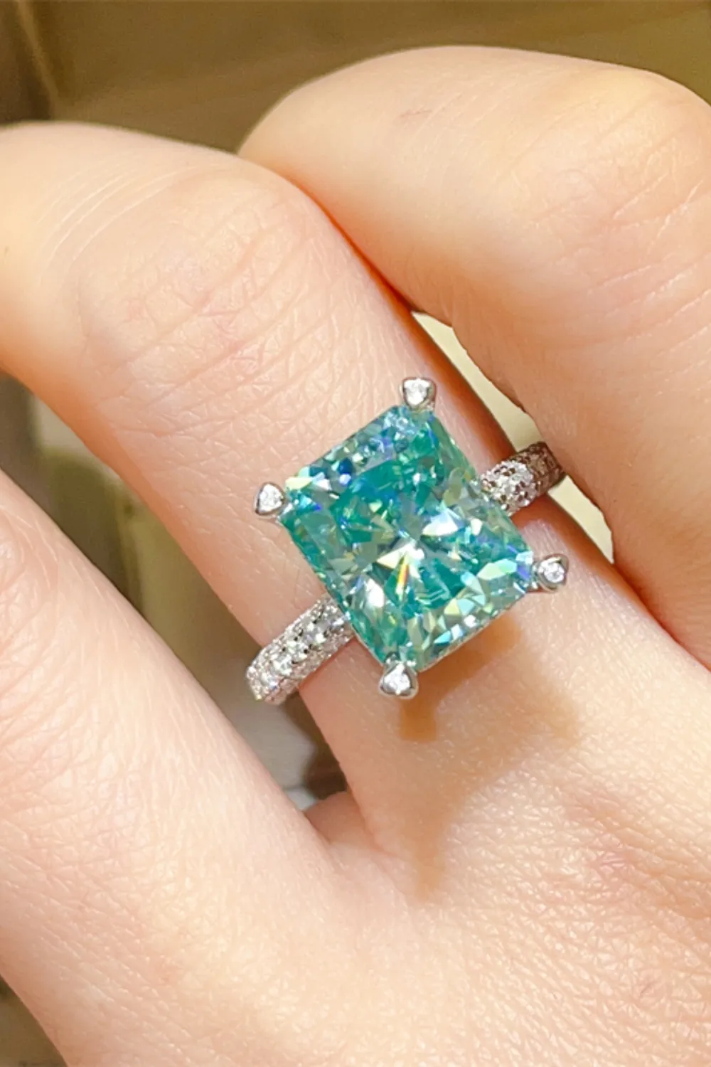 5 Carat Moissanite 925 Sterling Silver Ring, image 4