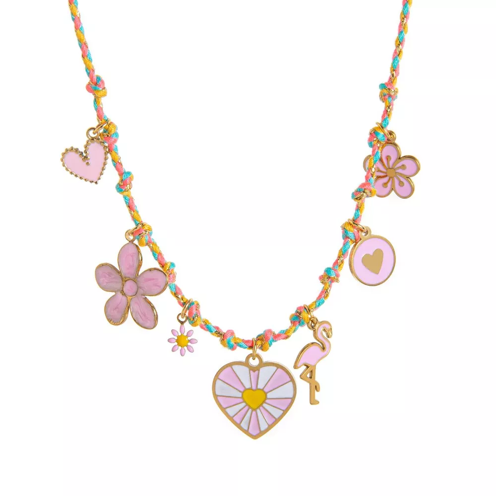18K Gold-Plated Stainless Steel Charm Necklace, image 3