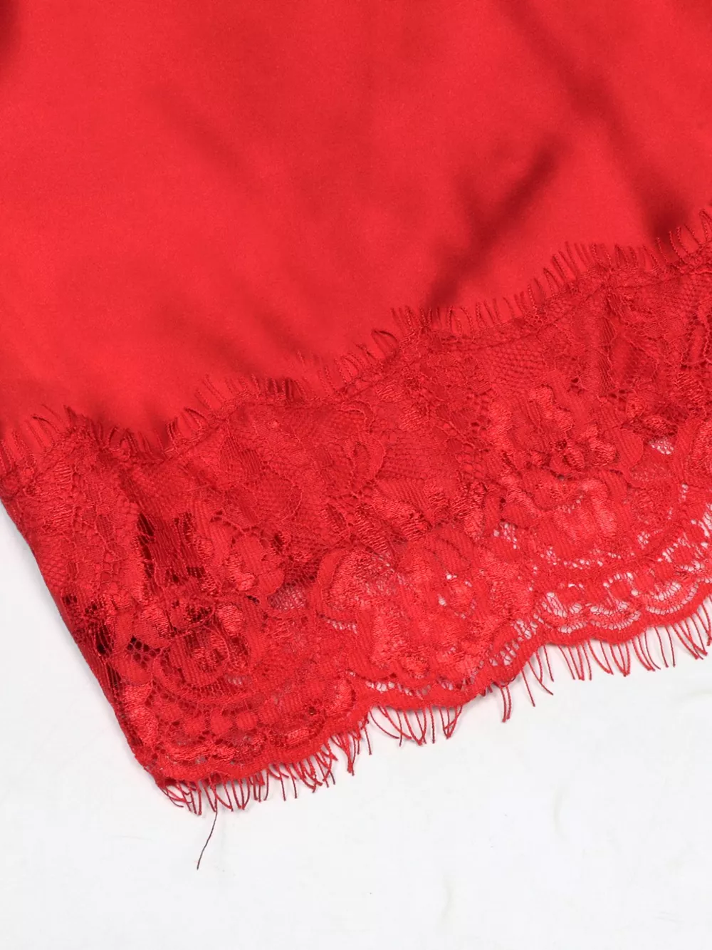 Lace Trimmed Satin Cami, image 8