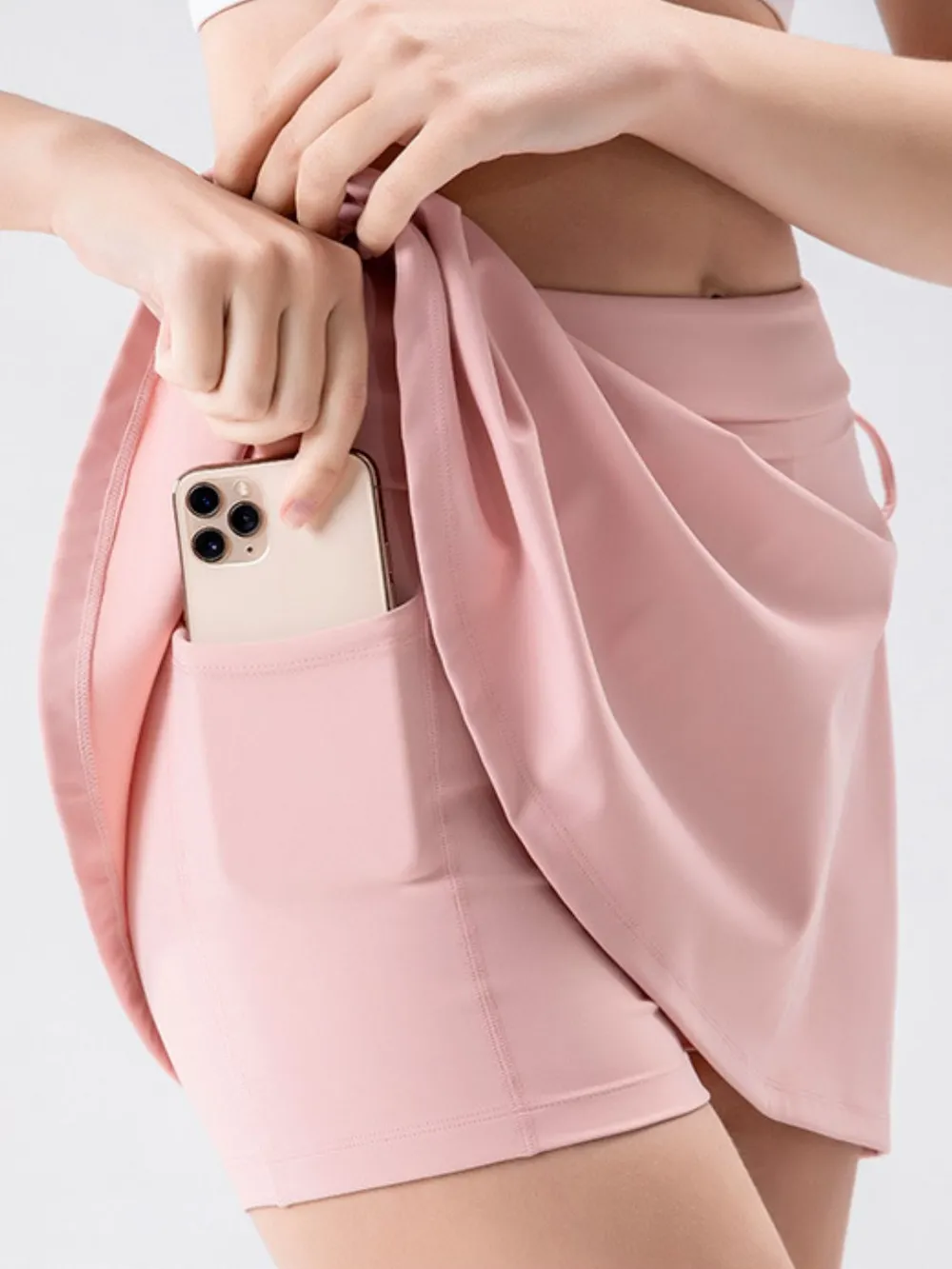 High Waist Active Skort with Pockets, image 14