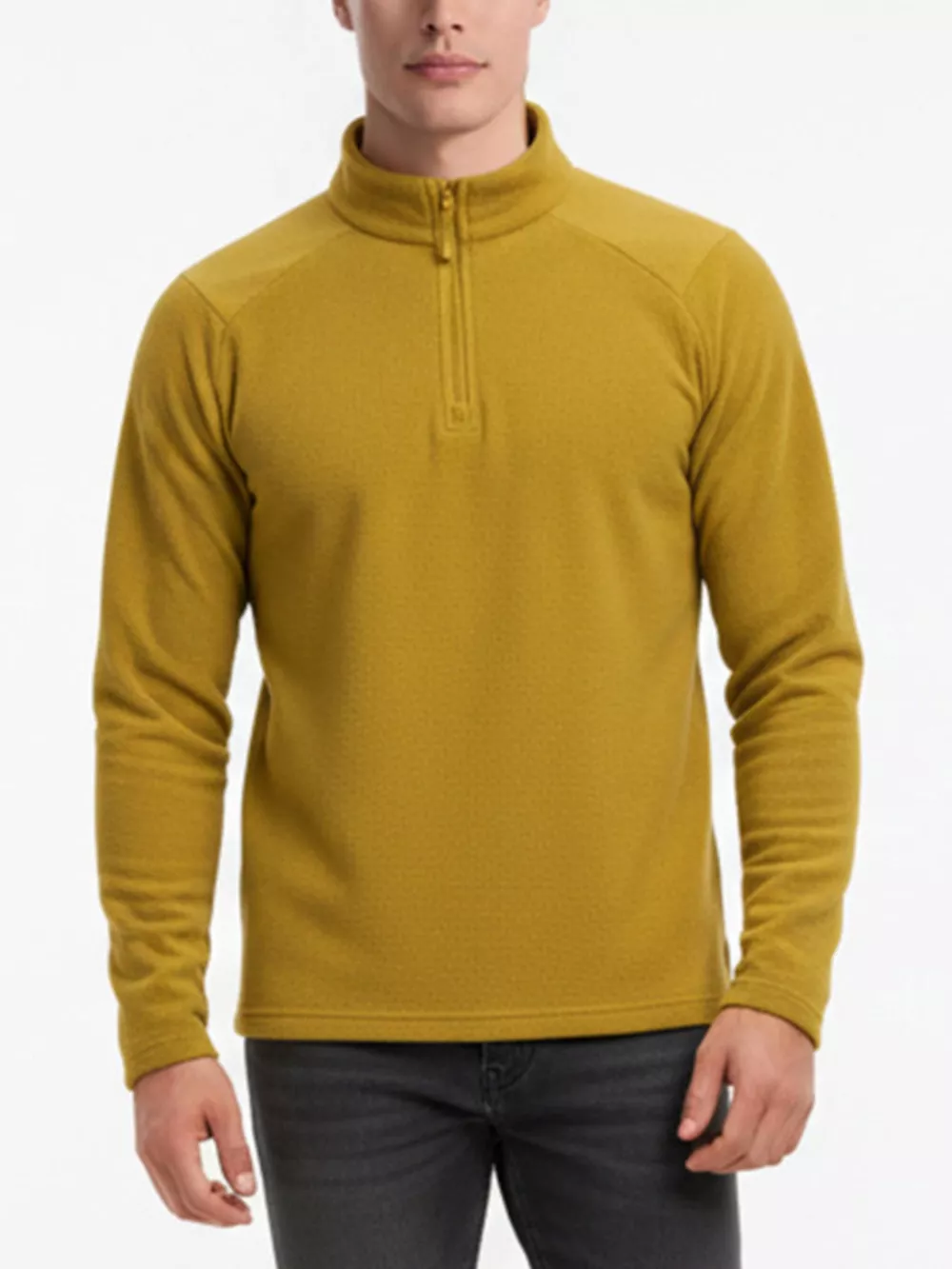 Men's Plus Size Comfortable Half- Sweatshirt, image 2